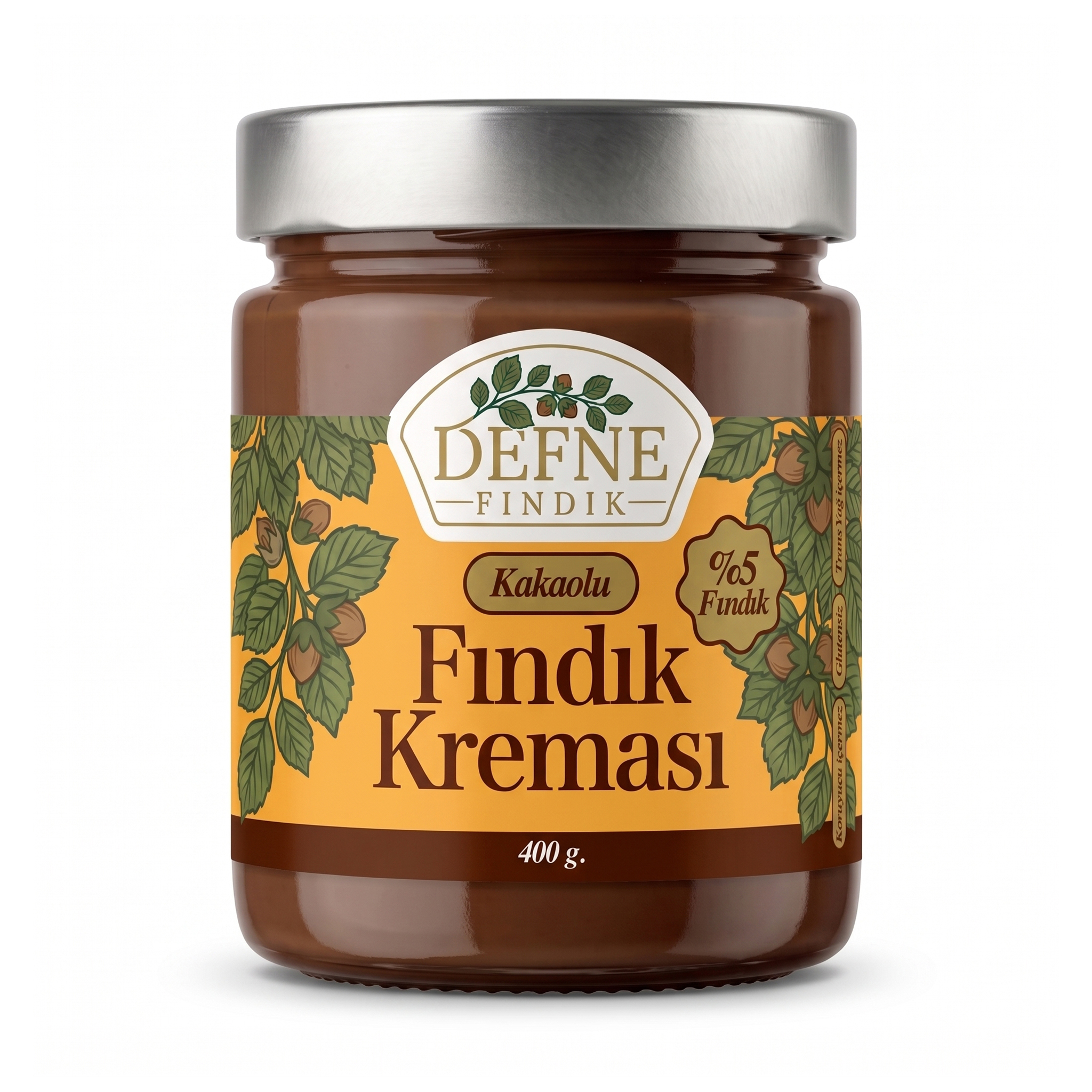 Kakaolu Fındık Kreması (%5 Fındık) 400 g.